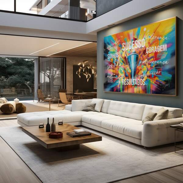Quadro Decorativo Sucesso Motivacional: Inspire-se!