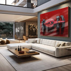 Quadro Decorativo Carro de Corrida: Velocidade e Estilo
