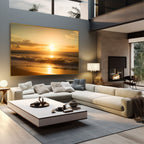 Quadro Decorativo Pôr do Sol com Serenidade