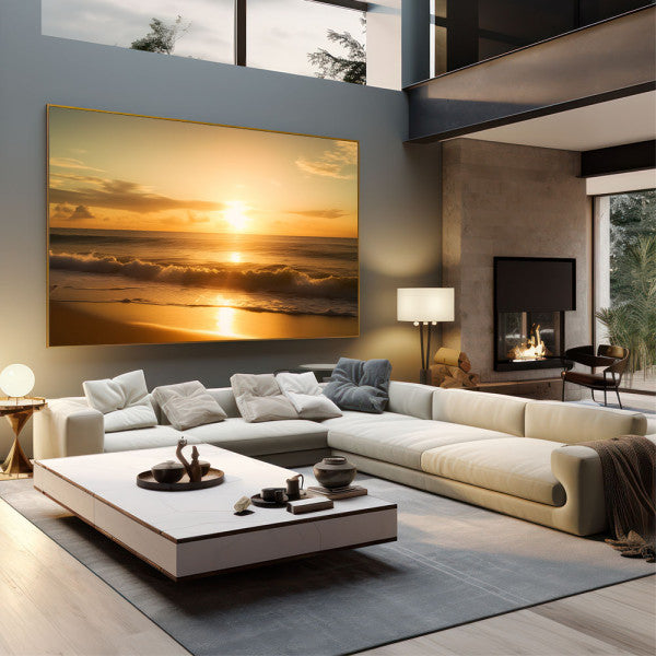 Quadro Decorativo Pôr do Sol com Serenidade