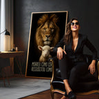 Quadro Decorativo Leão e Cordeiro