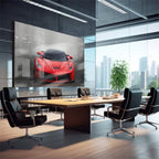 Quadro Decorativo Carro Vermelho: Velocidade e Estilo