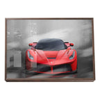 Quadro Decorativo Carro Vermelho: Velocidade e Estilo