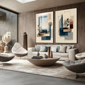 Quadro Decorativo Moderno Geometria Serene