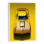 Quadro Decorativo Carro Corvette - Arte Moderno para Transformar Seu Ambiente