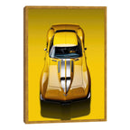 Quadro Decorativo Carro Corvette - Arte Moderno para Transformar Seu Ambiente