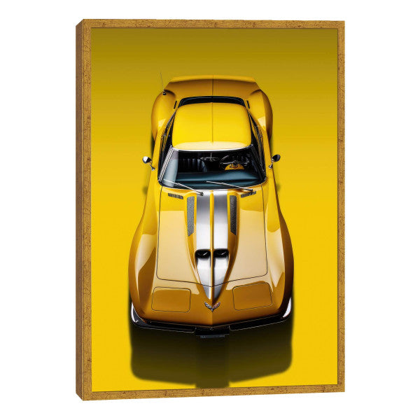 Quadro Decorativo Carro Corvette - Arte Moderno para Transformar Seu Ambiente