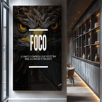Quadro Decorativo Motivacional Foco - Inspire Seu Ambiente com Estilo