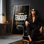 Quadro Decorativo Motivacional Tenacidade - Inspire Seus Dias com Arte