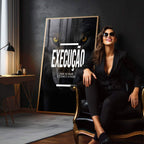 Quadro Decorativo Motivacional 'Execução' - Estilo Moderno para Sua Casa