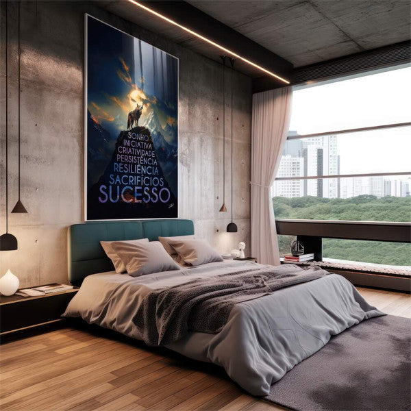 Quadro Decorativo Visão Alfa - Arte Minimalista de Alta Qualidade para sua Decoração