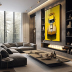 Quadro Decorativo Carro Corvette - Arte Moderno para Transformar Seu Ambiente