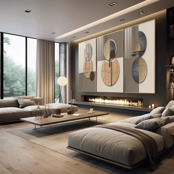 Quadro Decorativo: Abstração Vibrante - Um Toque de Classe
