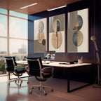 Quadro Decorativo: Abstração Vibrante - Um Toque de Classe
