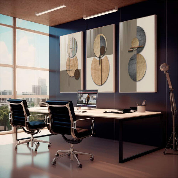 Quadro Decorativo: Abstração Vibrante - Um Toque de Classe