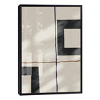 Quadro Decorativo: Encanto Geométrico em Preto e Branco