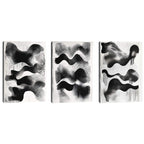 Quadro Decorativo Abstração Geométrica em Preto e Branco