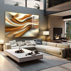Quadro Decorativo Fluidez Abstrata Arte Contemporânea