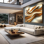 Quadro Decorativo Fluidez Abstrata Arte Contemporânea