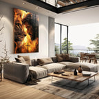 Quadro Decorativo Esplendor de Jesus e Leão de Judá Arte que Inspira