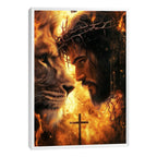 Quadro Decorativo Esplendor de Jesus e Leão de Judá Arte que Inspira