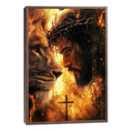 Quadro Decorativo Esplendor de Jesus e Leão de Judá Arte que Inspira