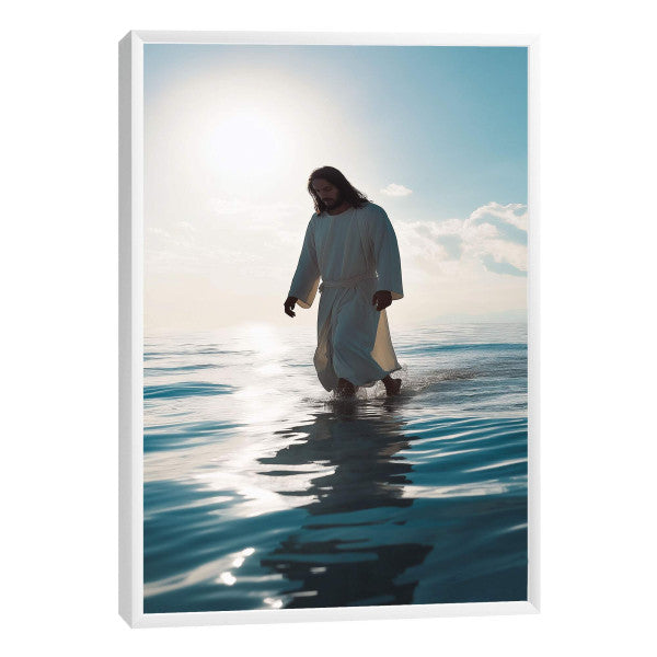 Quadro Decorativo Jesus Sobre as Águas