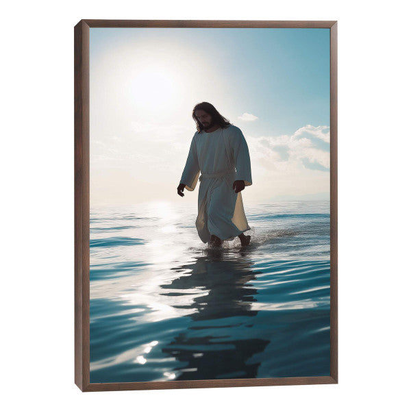 Quadro Decorativo Jesus Sobre as Águas