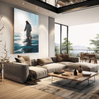 Quadro Decorativo Jesus Sobre as Águas