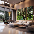 Quadro Decorativo Serenidade Verde: Respire Paz