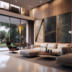 Quadro Decorativo Deslumbre Dourado Luxo e Sofisticação