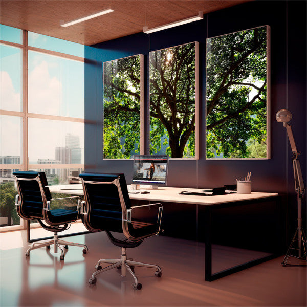 Quadro Decorativo Serenidade Verde: Respire Paz