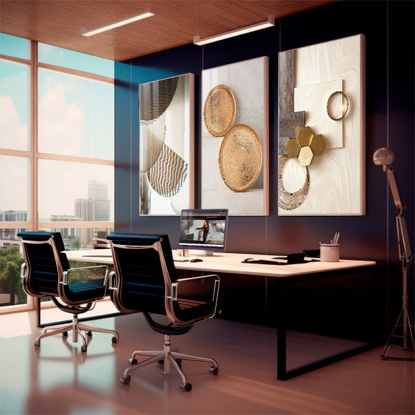 Quadro Decorativo Geometria da Arte Sofisticada: Inspire-se