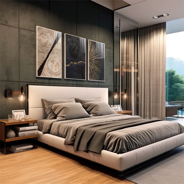 Quadro Decorativo Deslumbre Dourado Luxo e Sofisticação