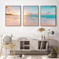 Quadro Decorativo Praia ao Pôr do Sol: Um Encanto Visual