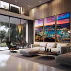 Quadro Decorativo: Anoitecer Magnífico no Rio