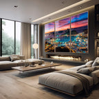 Quadro Decorativo: Anoitecer Magnífico no Rio