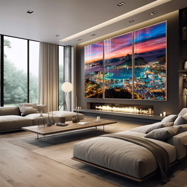Quadro Decorativo: Anoitecer Magnífico no Rio