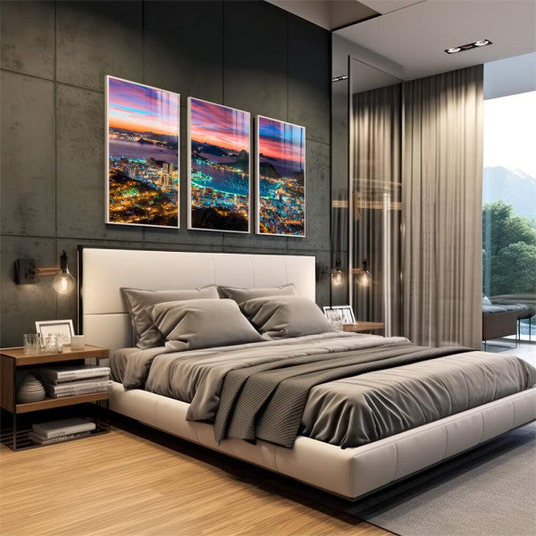 Quadro Decorativo: Anoitecer Magnífico no Rio