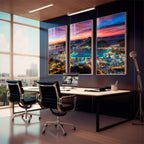 Quadro Decorativo: Anoitecer Magnífico no Rio