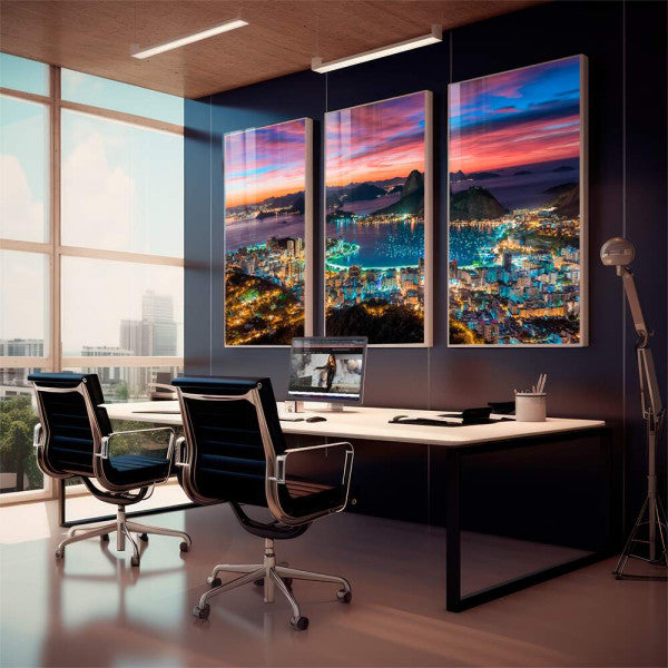 Quadro Decorativo: Anoitecer Magnífico no Rio