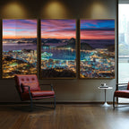 Quadro Decorativo: Anoitecer Magnífico no Rio
