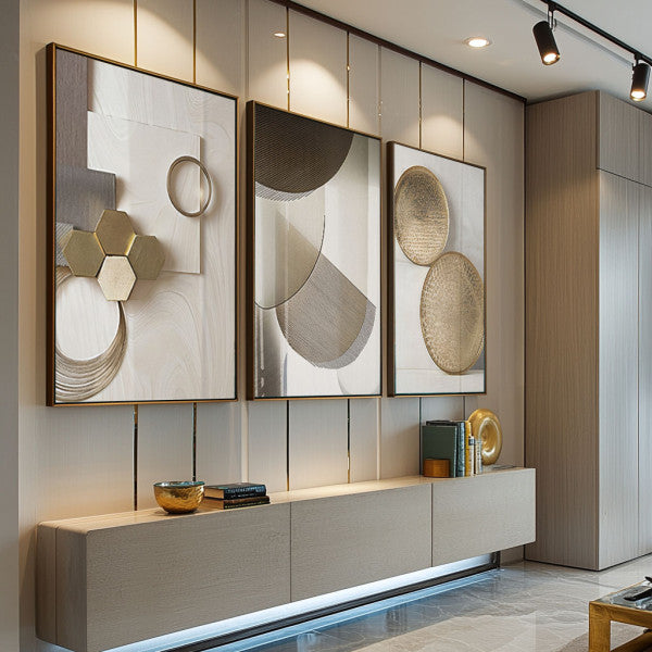 Quadro Decorativo Geometria da Arte Sofisticada: Inspire-se