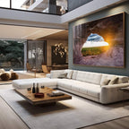Quadro Decorativo Caverna ao Amanhecer: Ilumine seu Lar