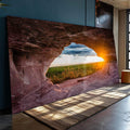 Quadro Decorativo Caverna ao Amanhecer: Ilumine seu Lar