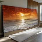 Quadro Decorativo Mar ao Pôr do Sol: Beleza Serena