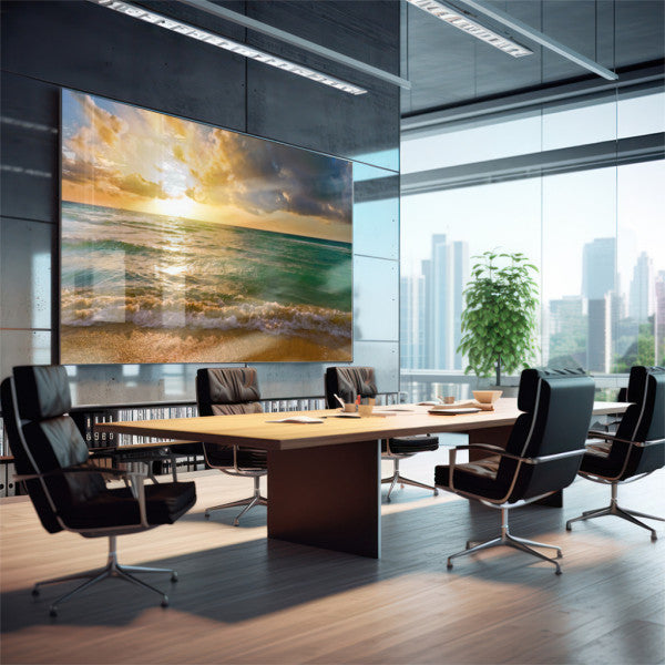 Quadro Decorativo: Encantador Pôr do Sol na Praia
