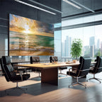 Quadro Decorativo: Encantador Pôr do Sol na Praia
