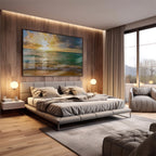 Quadro Decorativo: Encantador Pôr do Sol na Praia