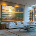 Quadro Decorativo: Encantador Pôr do Sol na Praia